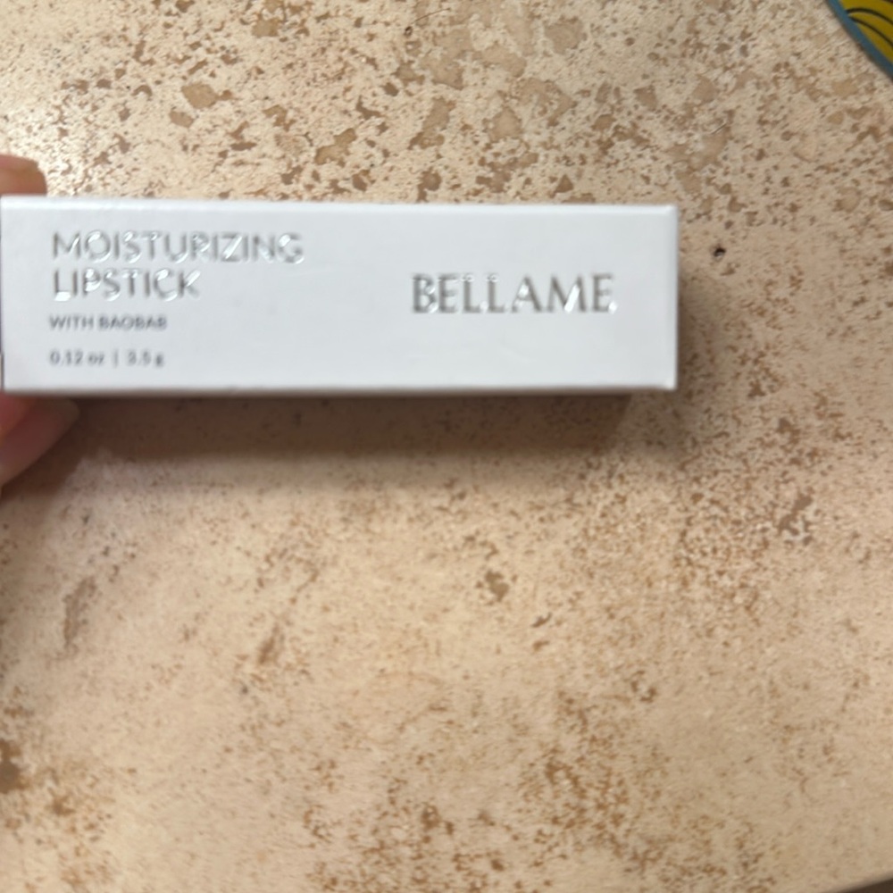 Bellame Moisturizing Lipstick in “She’s All That”.